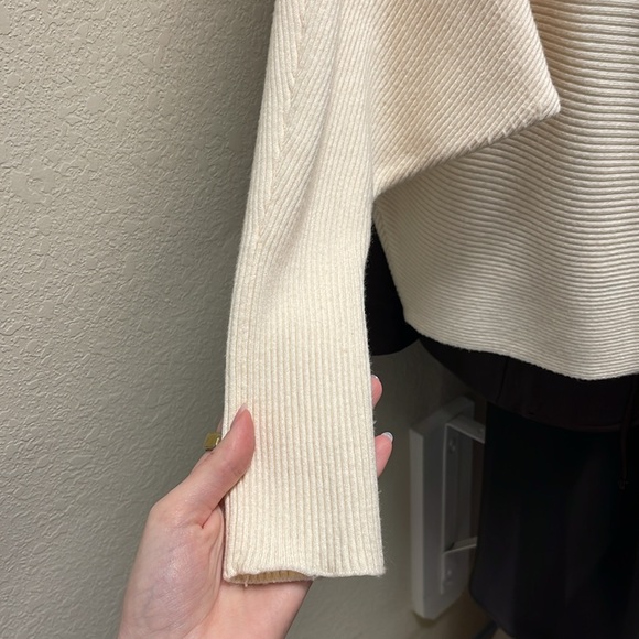 ZARA WOMENS CREAM SWEATER SZ S - Picture 4 of 5